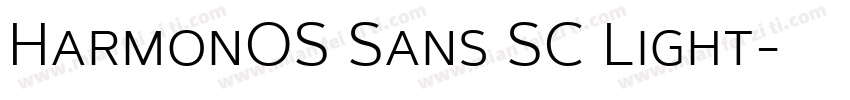 HarmonOS Sans SC Light字体转换